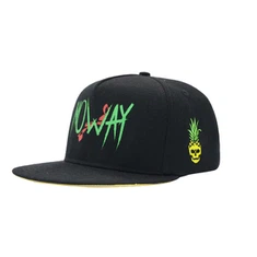 Snapback cap met platte klep en zeefdruk